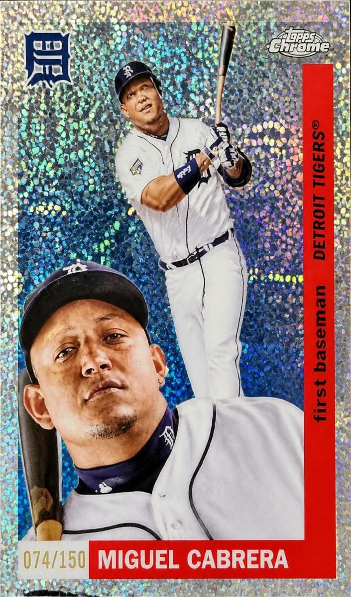 2025 Topps Chrome Platinum Baseball Speckle Refractor Miguel Cabrera #470