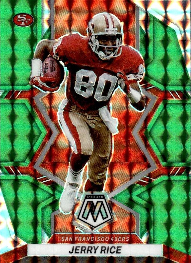 2022 Panini Mosaic Football Green Jerry Rice #181 PSA 10