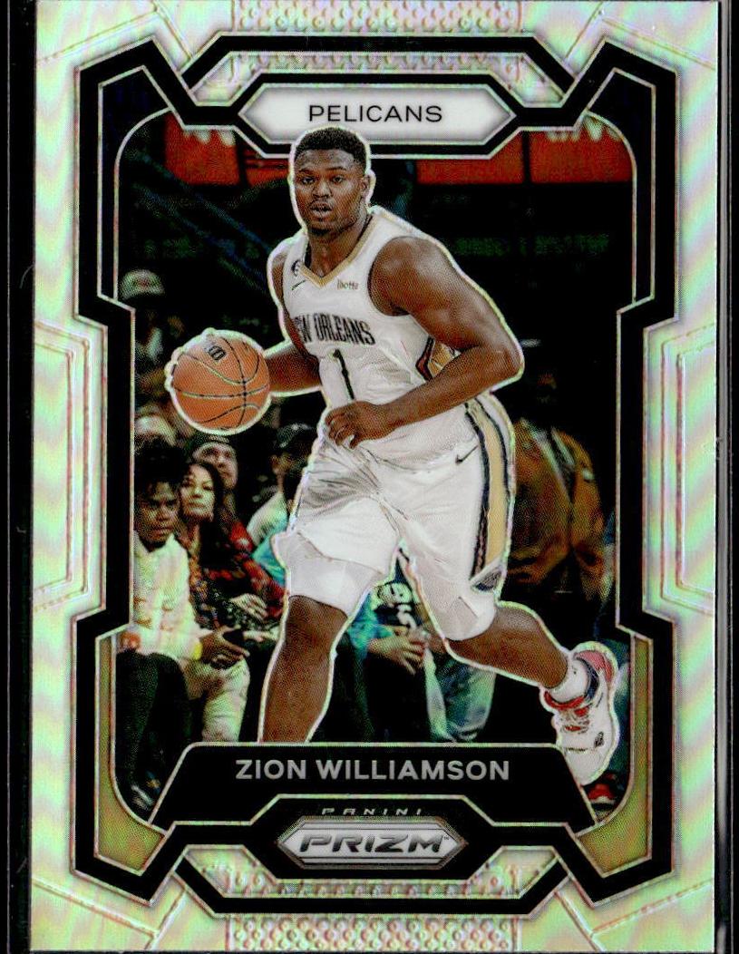 2023 Panini Prizm Basketball Silver Zion Williamson #27 PSA 8