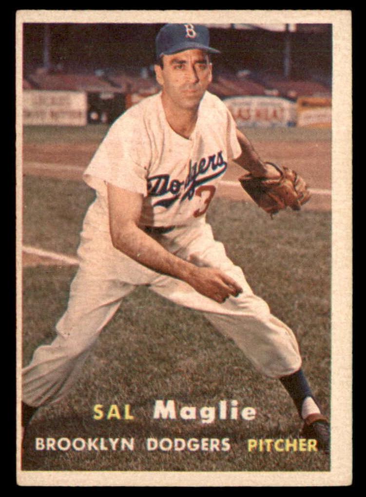 1957 Topps Baseball Sal Maglie #5 PSA 9