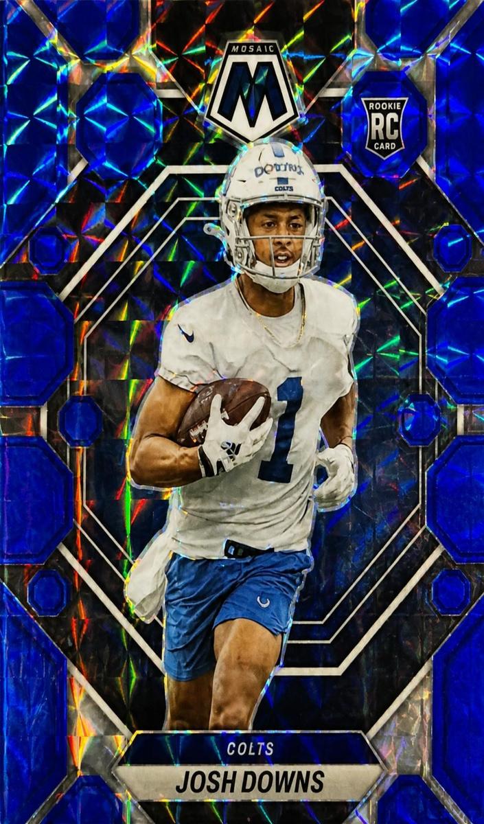 2023 Panini Mosaic Football Blue Josh Downs #339