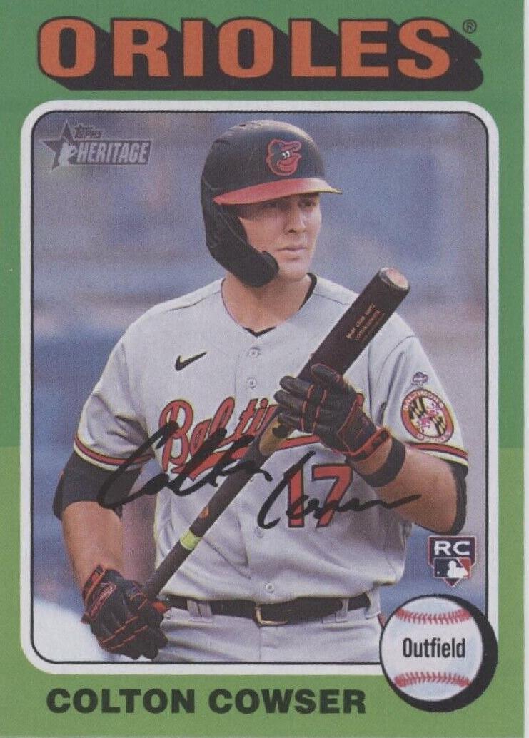 2024 Topps Heritage Baseball Colton Cowser #388 PSA 9