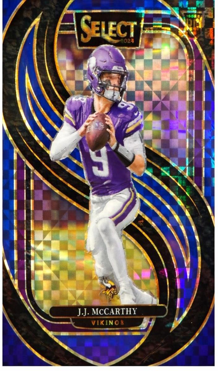 2024 Panini Select Football Blue J.J. McCarthy #134 PSA 10
