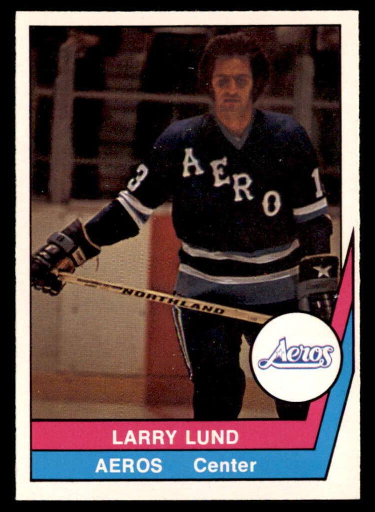1977 O-Pee-Chee WHA Hockey Larry Lund #19 PSA 9