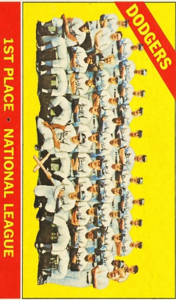 1966 Topps Baseball Dodgers Team #238