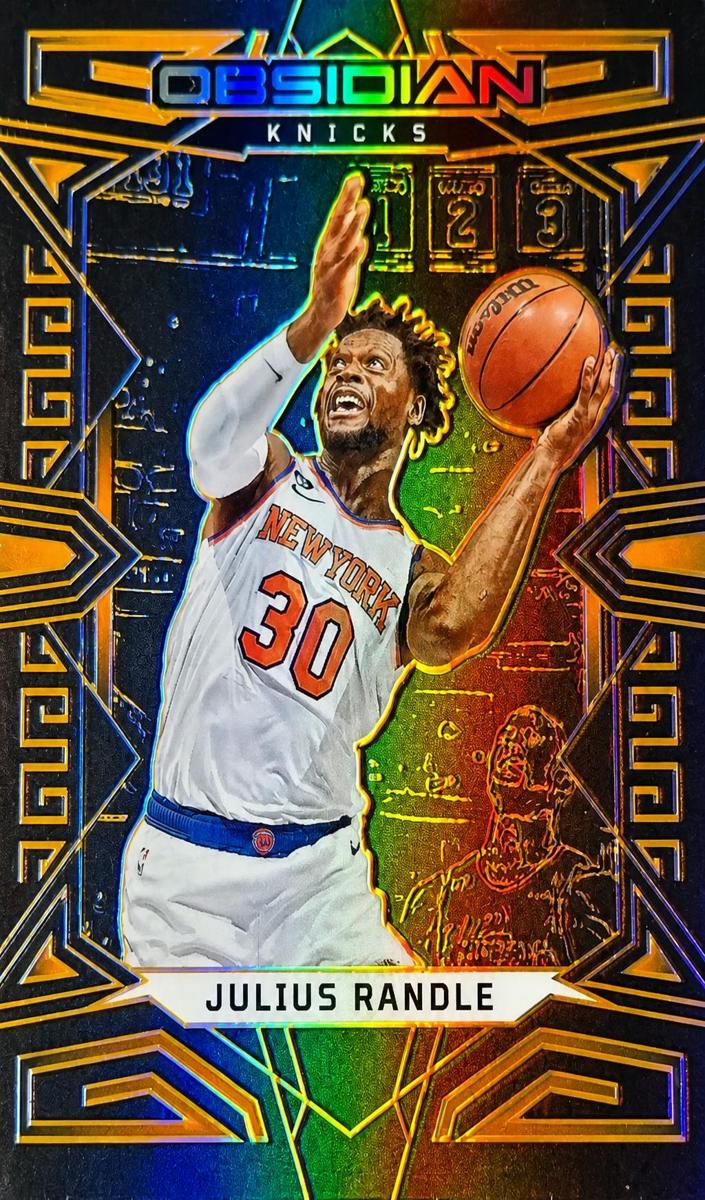 2022 Panini Obsidian Basketball Electric Etch Orange Julius Randle #113