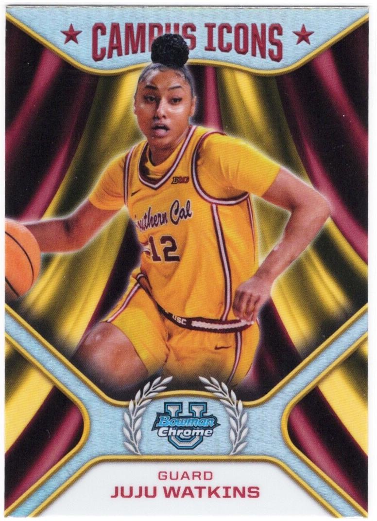2024 Bowman Chrome University Basketball Refractor Juju Watkins #CI-16 PSA 9
