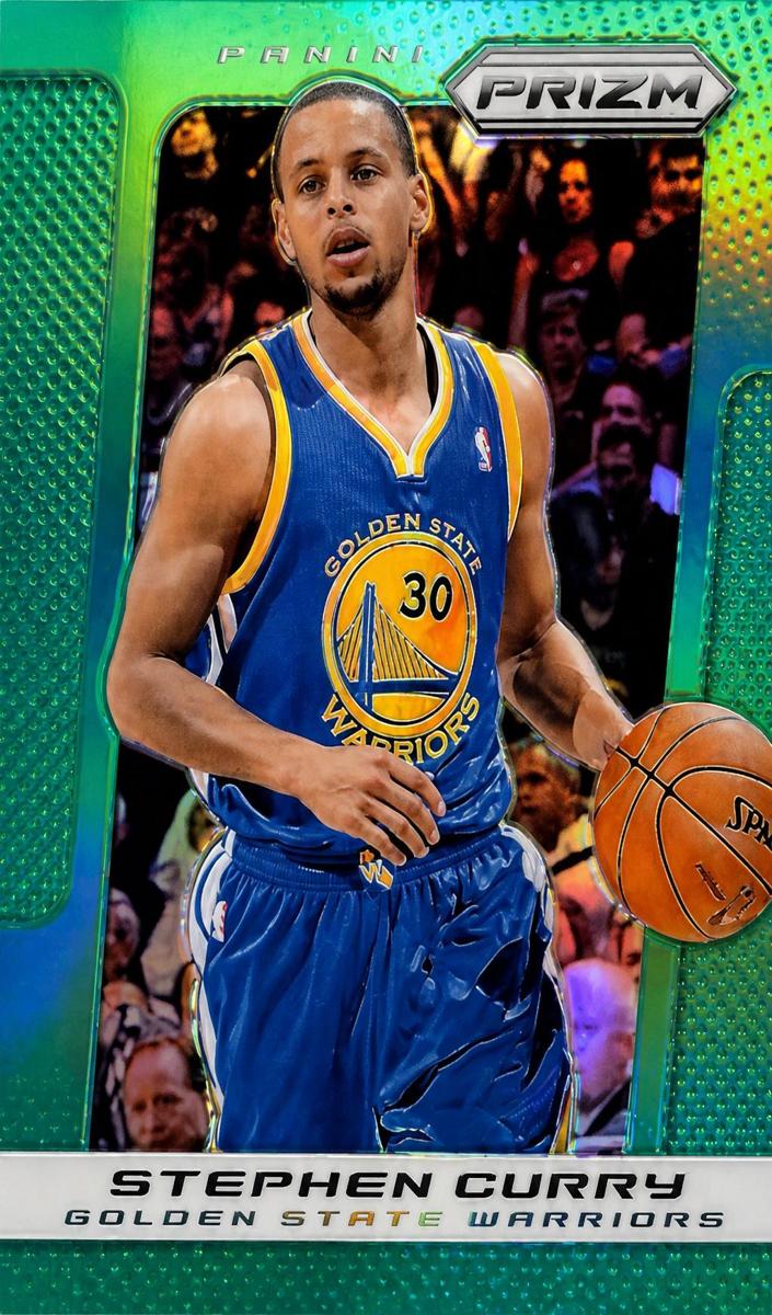 2013 Panini Prizm Basketball Green Stephen Curry #176