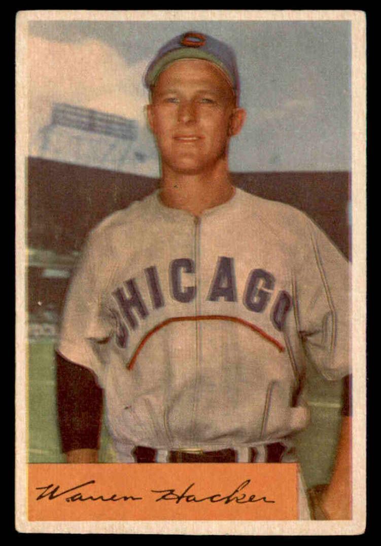 1954 Bowman Baseball Warren Hacker #125