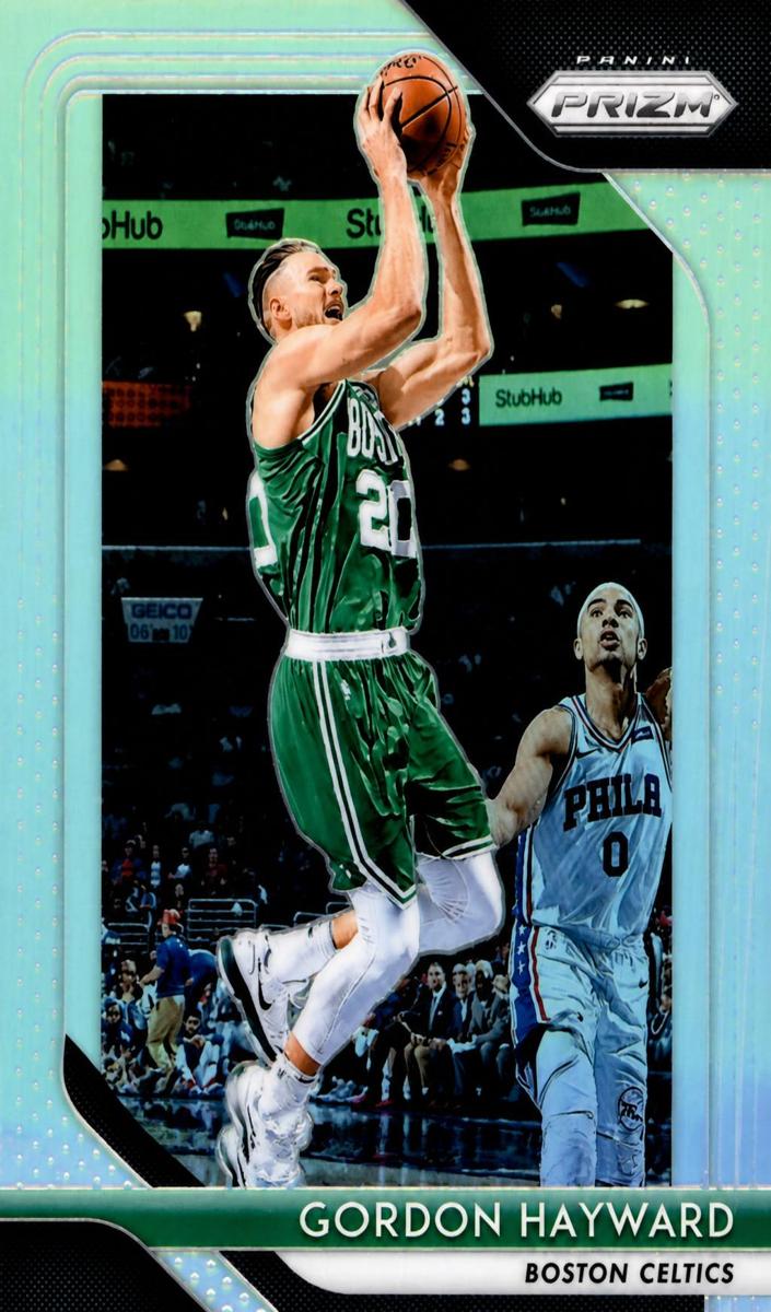 2018 Panini Prizm Basketball Prizms Silver Gordon Hayward #158 PSA 9