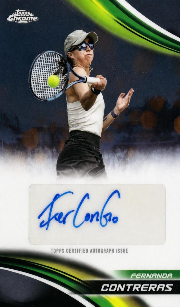 2025 Topps Chrome Tennis Fernanda Contreras #CA-FCS RAW Ungraded