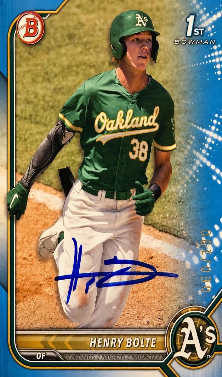 2022 Bowman Draft Baseball Blue Henry Bolte #CDA-HB