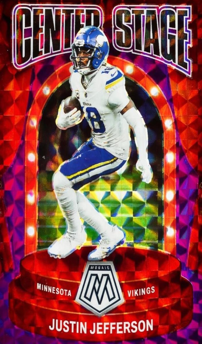 2024 Panini Mosaic Football Mosaic Purple Justin Jefferson #30