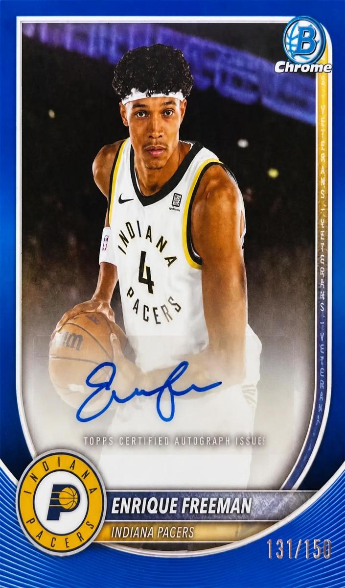 2025 Bowman Basketball Blue Refractor Enrique Freeman #BCA-EF
