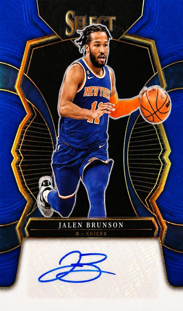 2022 Panini Select Basketball Blue Jalen Brunson #S-JBR PSA 10