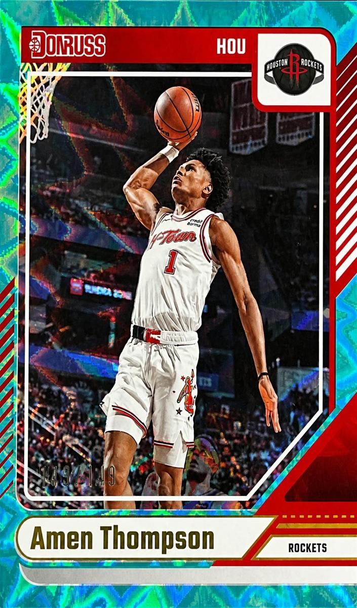 2024 Panini Donruss Basketball Teal Explosion Amen Thompson #103