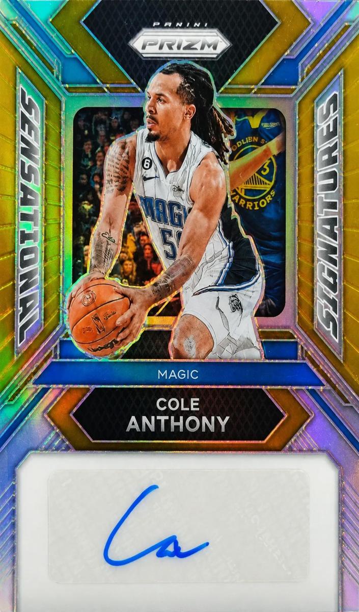 2023 Panini Prizm Basketball Gold Cole Anthony #SS-CA
