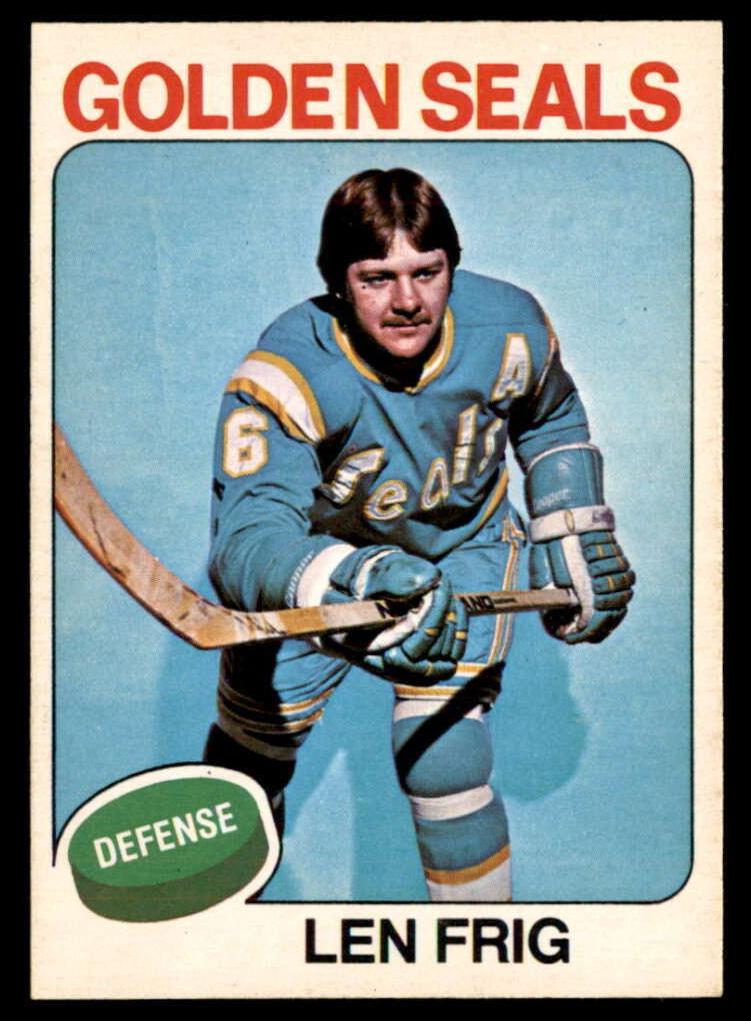 1975 O-Pee-Chee Hockey Len Frig #174