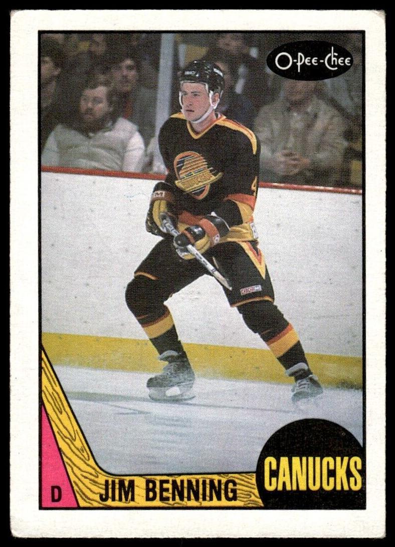 1987 O-Pee-Chee Hockey Jim Benning #260