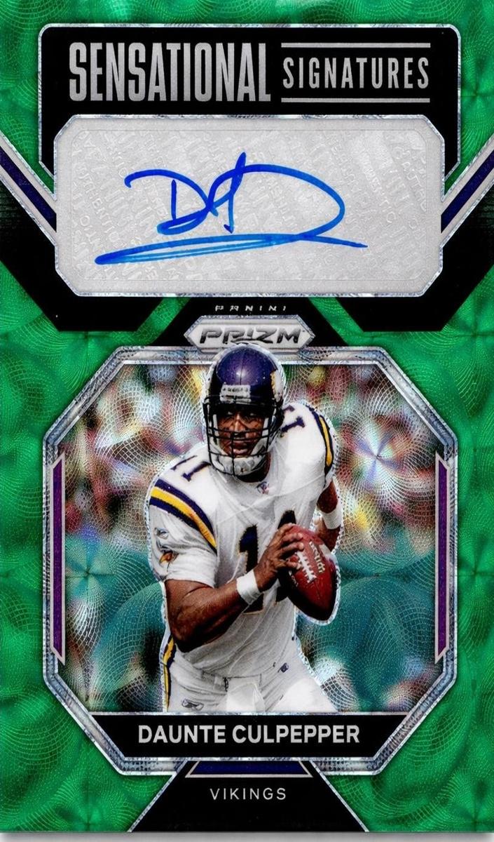 2022 Panini Prizm Football Green Scope Daunte Culpepper #SS-DC