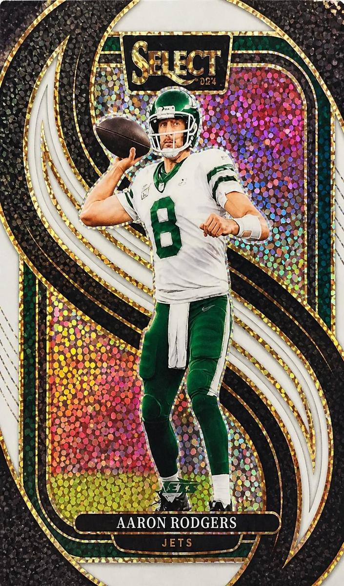 2024 Panini Select Football White Sparkle Aaron Rodgers #126
