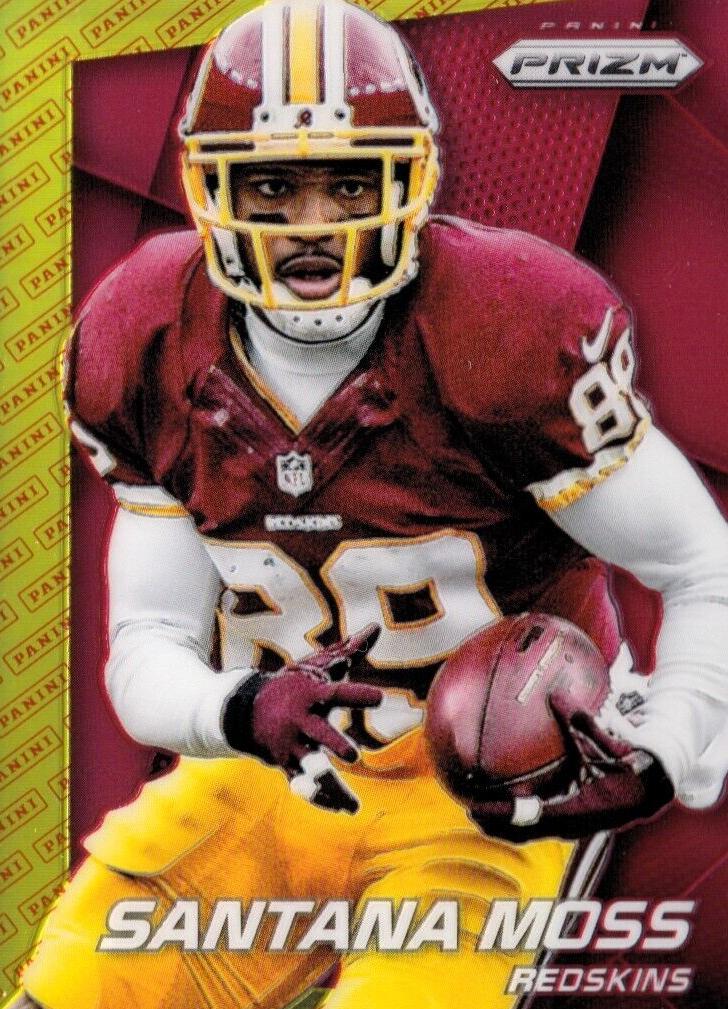 2014 Panini Prizm Football Panini Logo Santana Moss #108