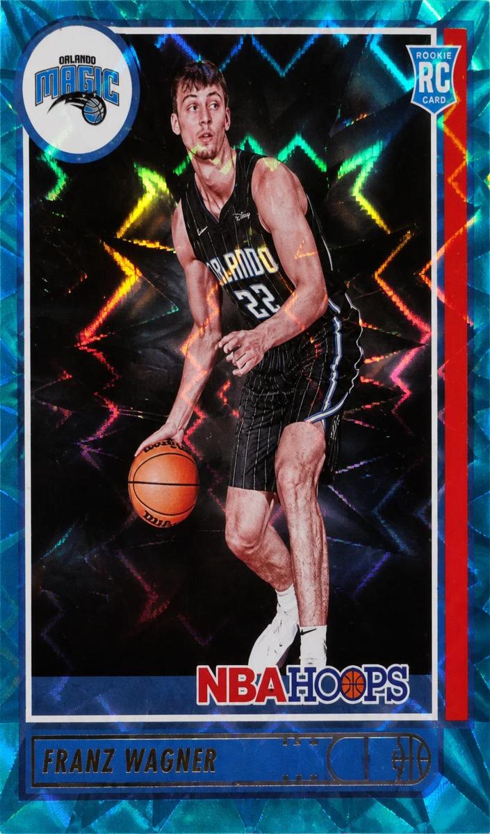 2021 Panini Hoops Basketball Teal Explosion Franz Wagner #235 PSA 9