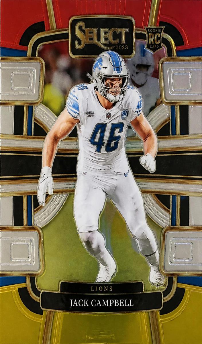 2023 Panini Prizm Football Red Yellow Jack Campbell #330