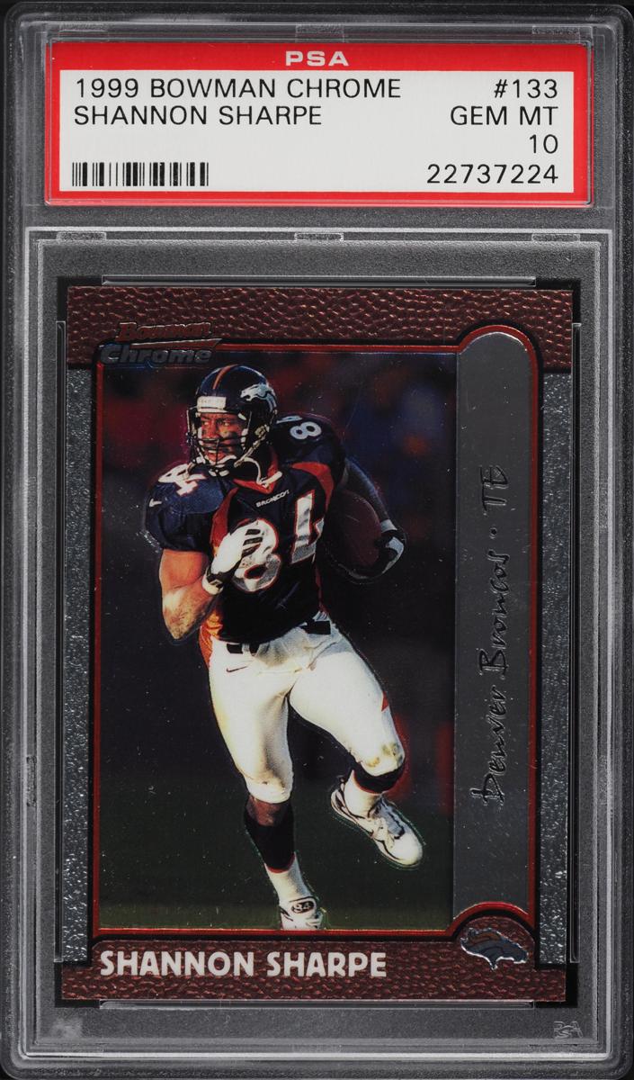 1999 Bowman Chrome Football Shannon Sharpe #133