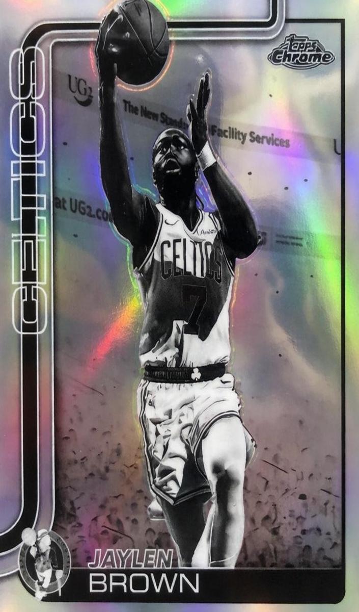 2025 Topps Chrome Basketball Negative Refractor Jaylen Brown #51