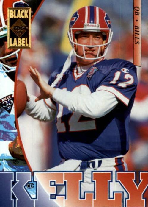 1995 Collector's Edge Football Black Label Jim Kelly #19
