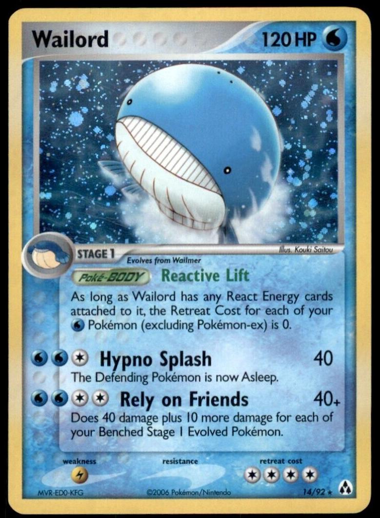 2006 Pokemon EX Legend Maker Wailord #14