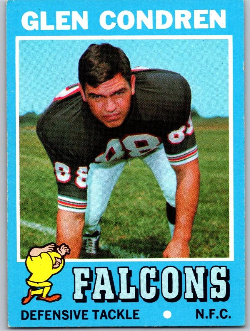 1971 Topps Football Glen Condren #122 PSA 8