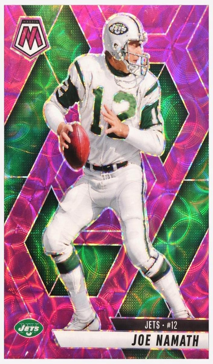 2025 Panini Mosaic Football Purple Scope Joe Namath #39