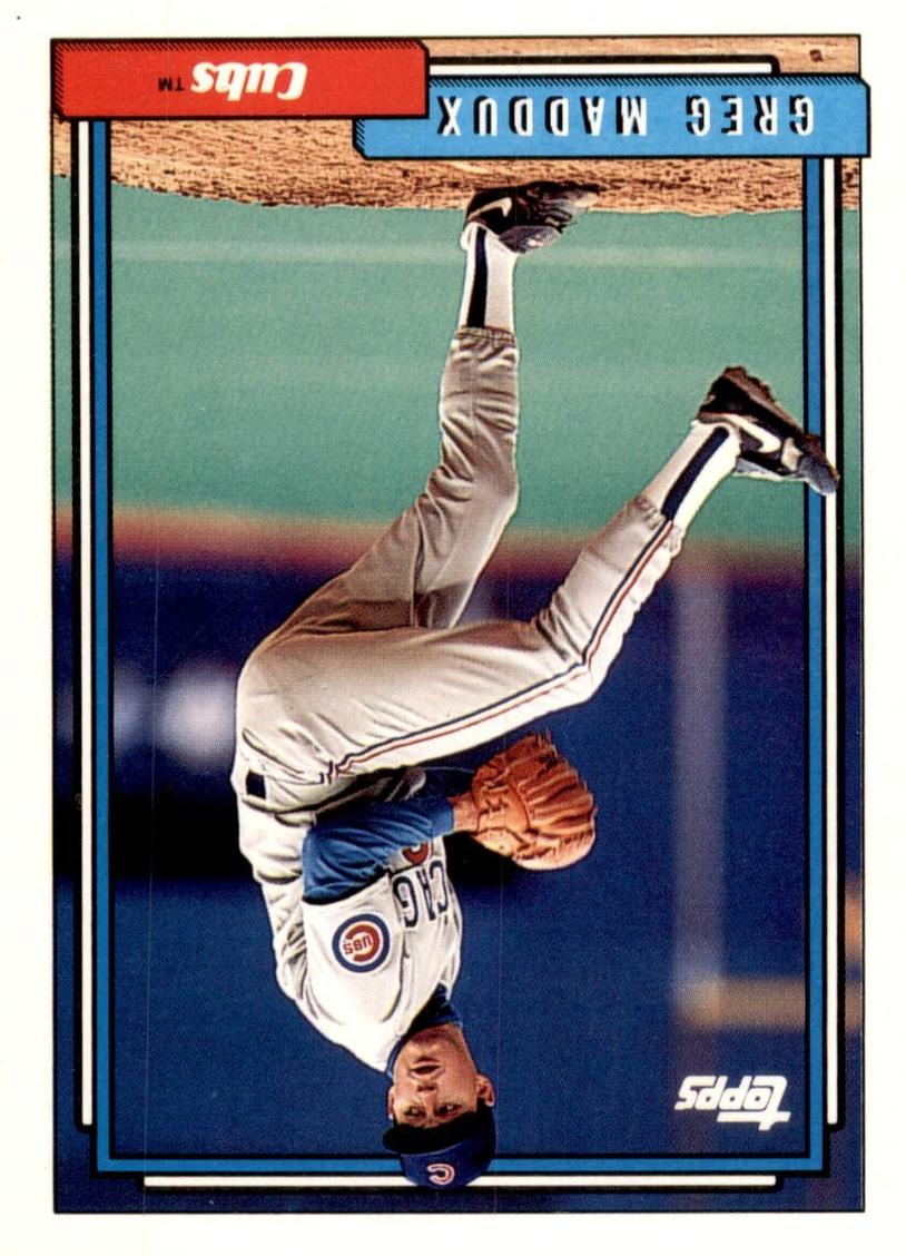1992 Topps Baseball Greg Maddux #580 PSA 9