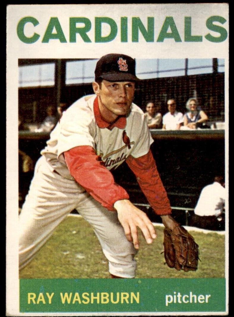 1964 Topps Baseball Ray Washburn #332 PSA 9