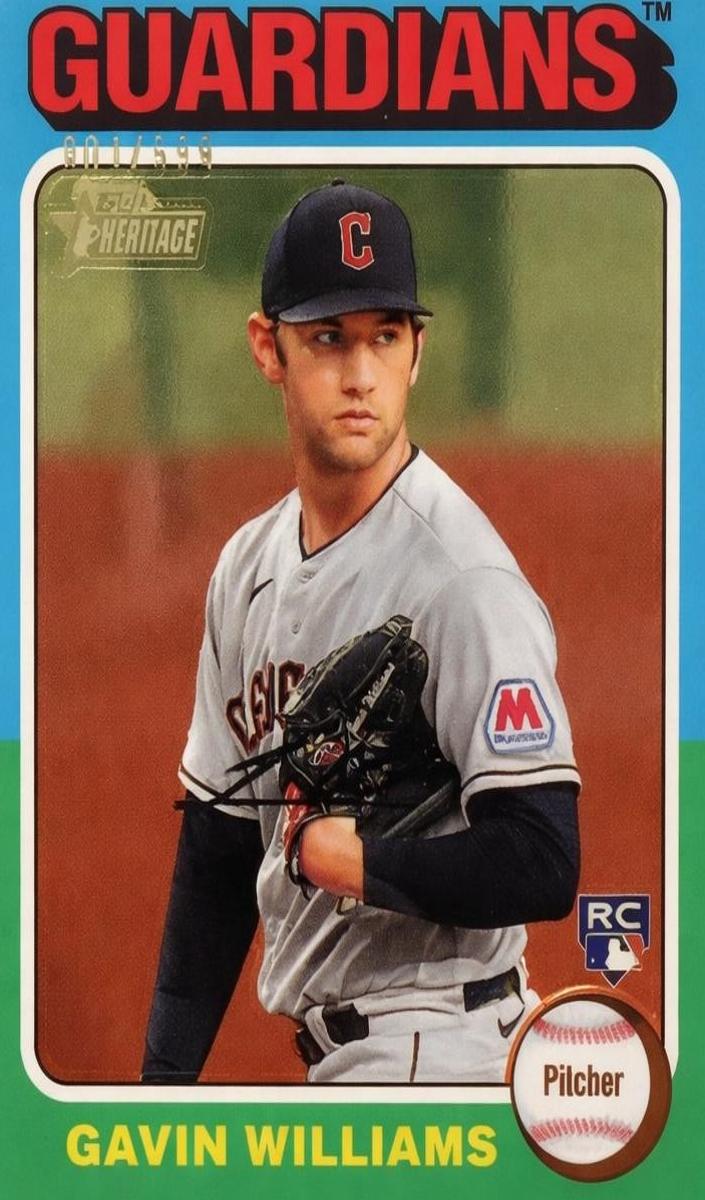 2024 Topps Heritage Chrome Baseball Gavin Williams #489 SGC 10