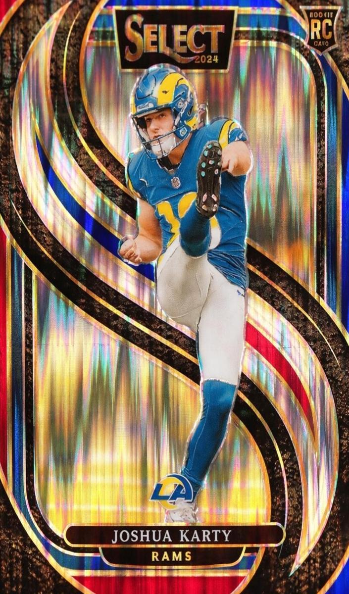 2024 Panini Select Football Red and Blue Shock Joshua Karty #164
