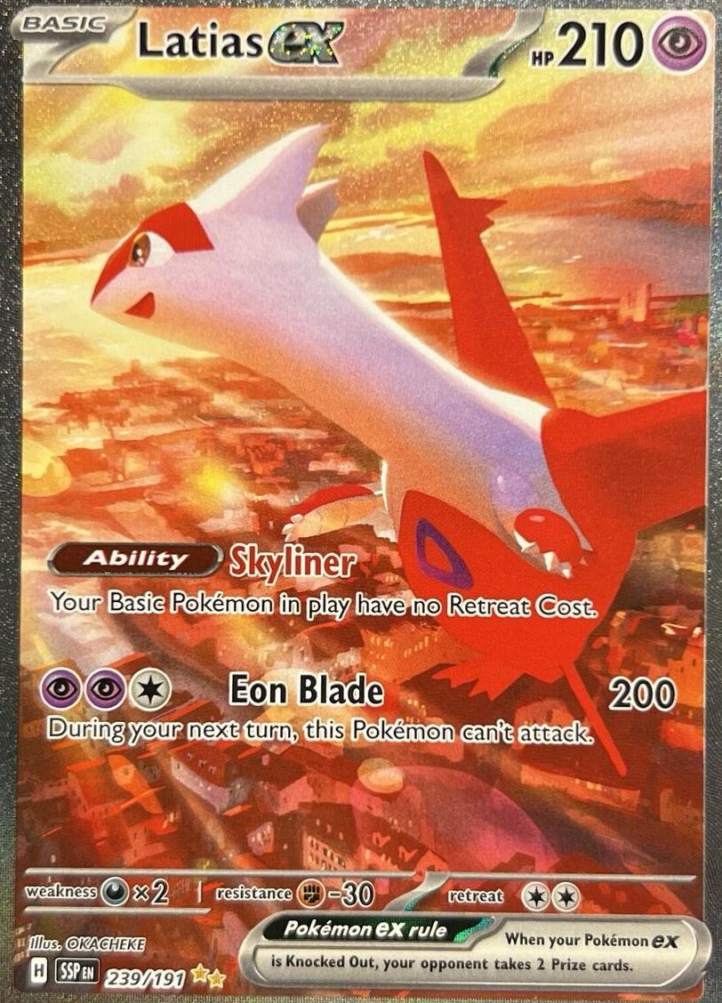 2024 Pokemon Scarlet & Violet Surging Sparks Latias #239