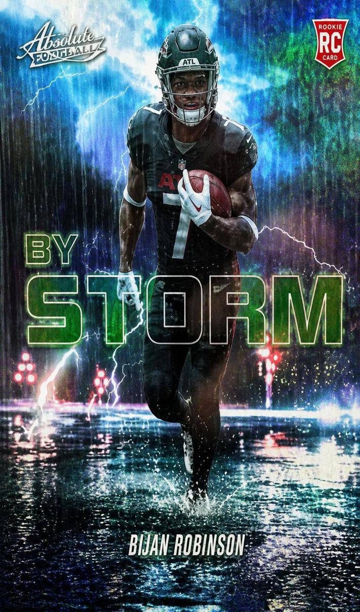 2023 Panini Absolute Football Spectrum Green Bijan Robinson #BST-6