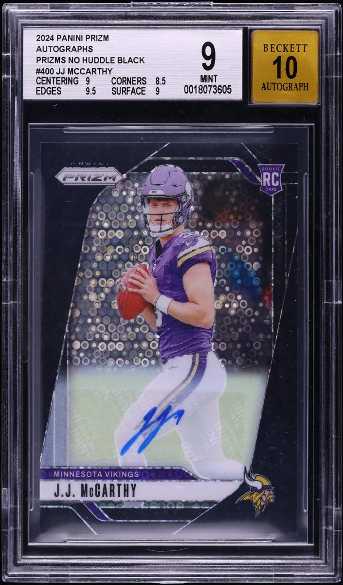 2024 Panini Prizm Football No Huddle Black J.J. McCarthy #400