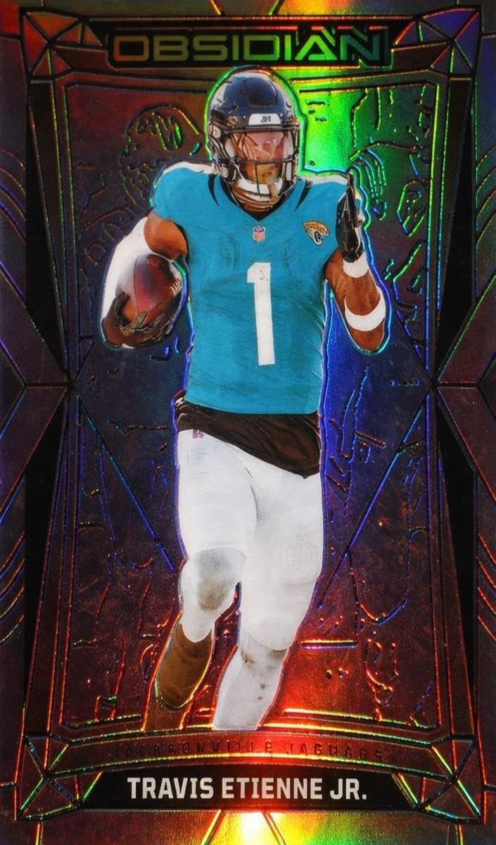 2024 Panini Obsidian Football Silver Travis Etienne Jr. #87