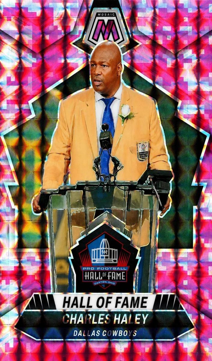 2024 Panini Mosaic Football Camo Pink Charles Haley #299
