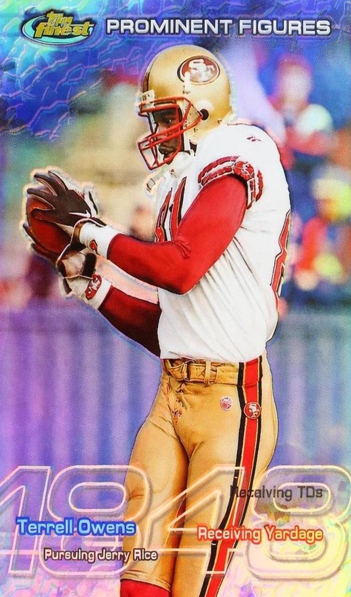 1999 Topps Finest Football Terrell Owens #PF58