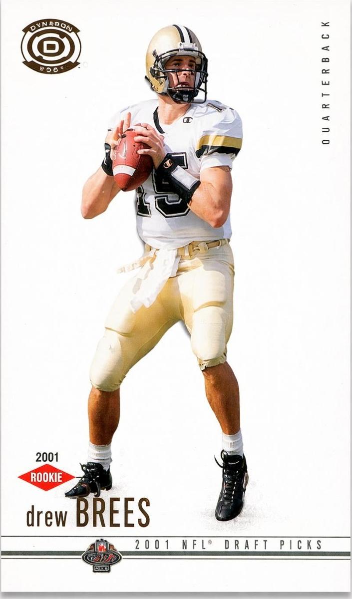 2001 Pacific Dynagon Football Drew Brees #102