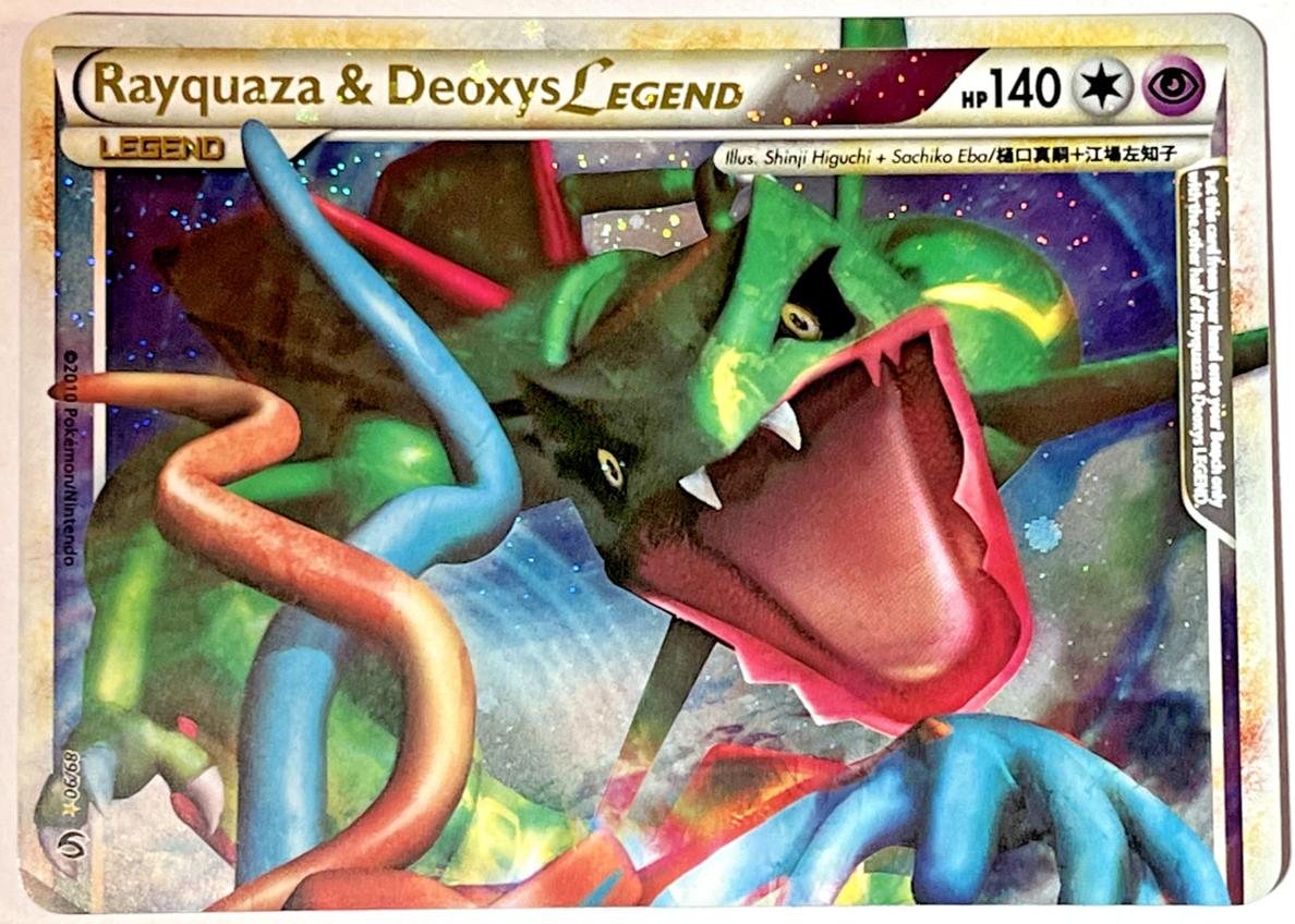 2010 Pokemon HeartGold & SoulSilver Undaunted Rayquaza & Deoxys LEGEND #89 PSA 8