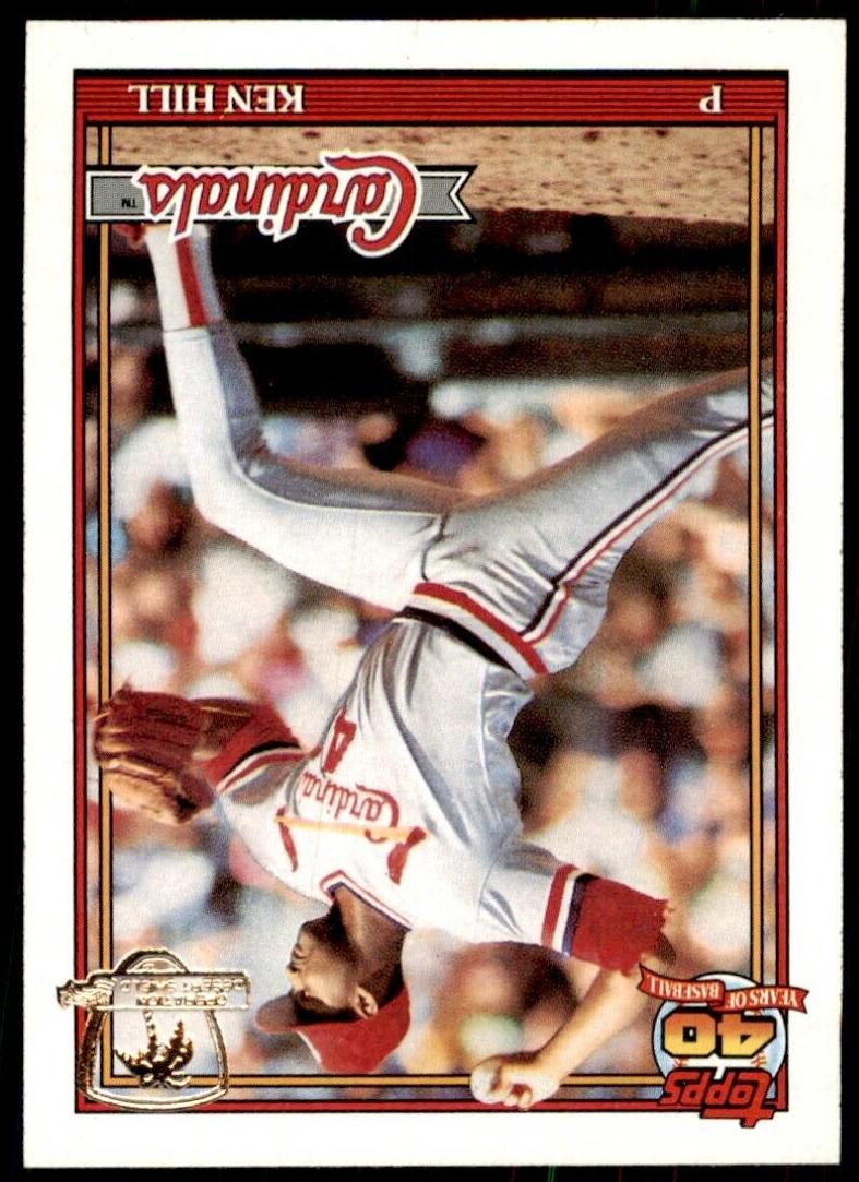 1991 Topps Baseball Ken Hill #591 PSA 8
