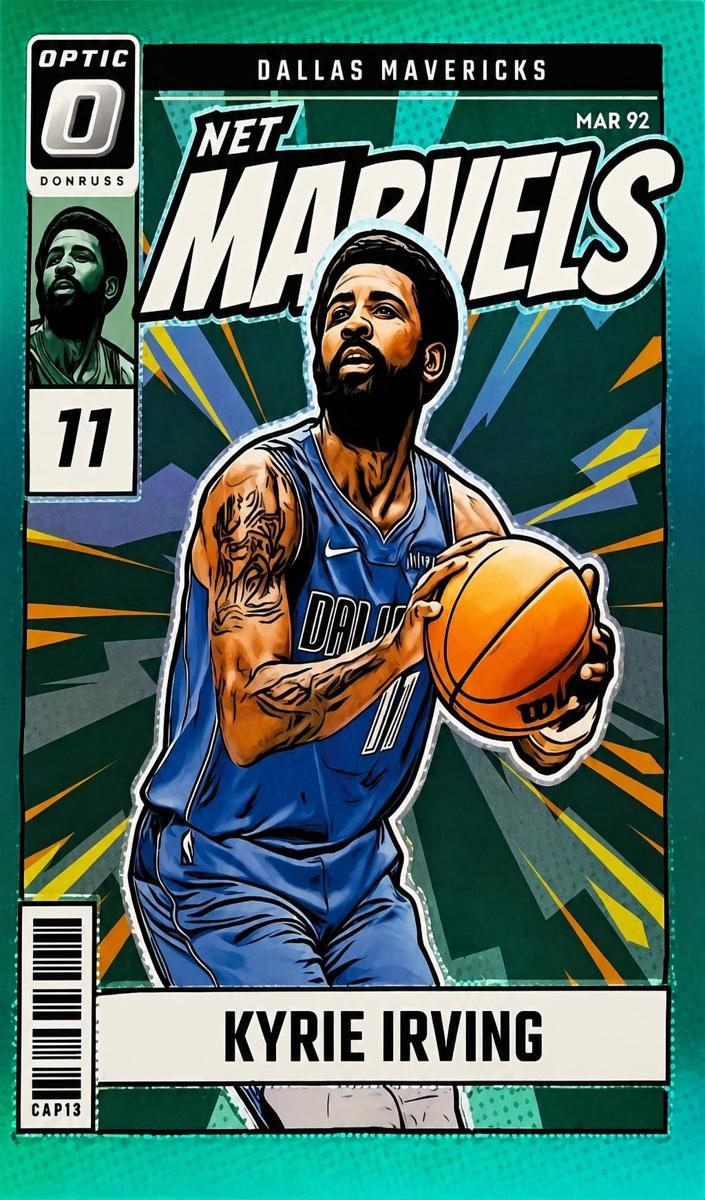 2024 Donruss Optic Basketball Green Kyrie Irving #14 PSA 10