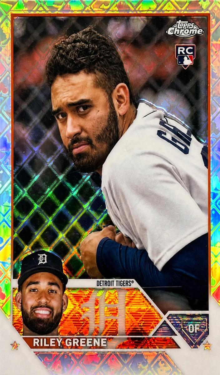 2023 Topps Chrome Logofractor Baseball Riley Greene #182