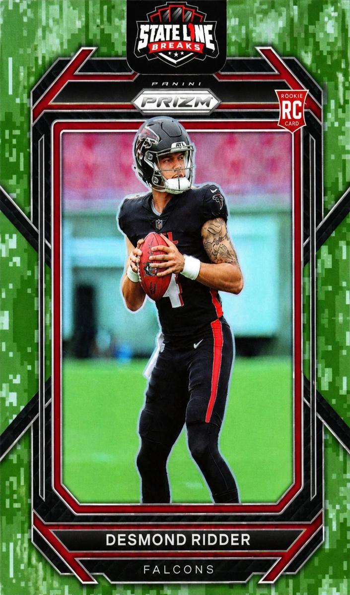 2022 Panini Prizm Football Forest Camo Desmond Ridder #302 PSA 10